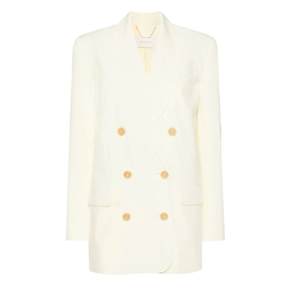 NEW Zimmermann Harmony Poplin Double Breasted Blazer